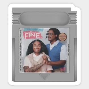 Everything's Fine Game Cartridge Sticker